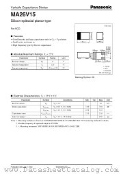 MA26V15 datasheet pdf Panasonic