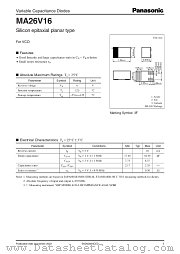 MA26V16 datasheet pdf Panasonic