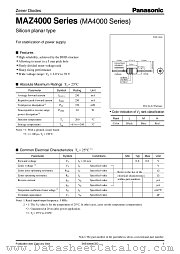 MAZ4020 datasheet pdf Panasonic