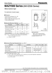 MAZY160 datasheet pdf Panasonic