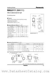 MA2J111 datasheet pdf Panasonic