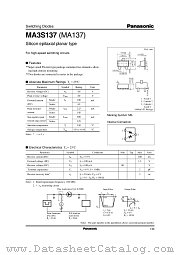 MA137 datasheet pdf Panasonic