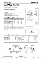 MA3X199 datasheet pdf Panasonic