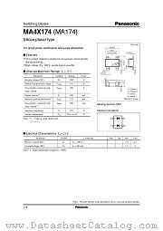 MA4X174 datasheet pdf Panasonic