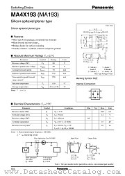 MA4X193 datasheet pdf Panasonic