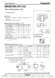 MA126 datasheet pdf Panasonic