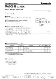 MA2C858 datasheet pdf Panasonic