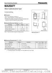 MA2S077 datasheet pdf Panasonic