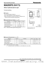 MA2X073 datasheet pdf Panasonic