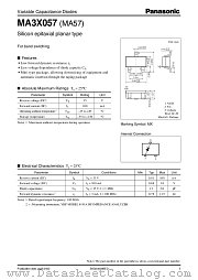 MA3X057 datasheet pdf Panasonic