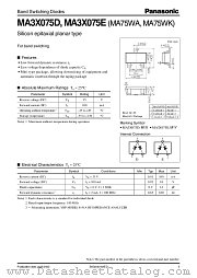 MA3X075D datasheet pdf Panasonic