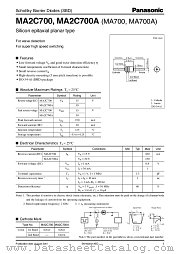 MA2C700 datasheet pdf Panasonic