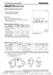 MA2C723 datasheet pdf Panasonic