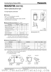 MA738 datasheet pdf Panasonic
