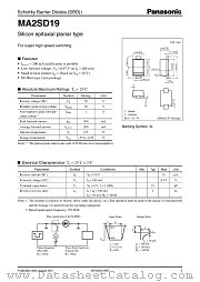 MA2SD19 datasheet pdf Panasonic