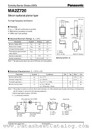 MA2Z720 datasheet pdf Panasonic