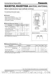 MA3D750 datasheet pdf Panasonic