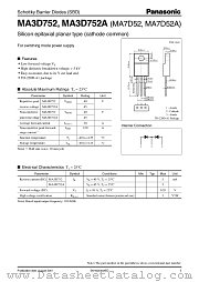 MA7D52A datasheet pdf Panasonic