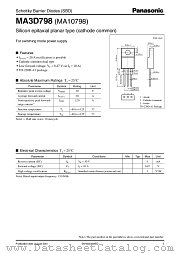 MA10798 datasheet pdf Panasonic