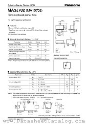 MA3J702 datasheet pdf Panasonic