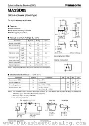 MA3SD05 datasheet pdf Panasonic