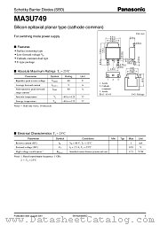 MA3U749 datasheet pdf Panasonic