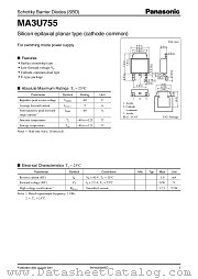 MA3U755 datasheet pdf Panasonic