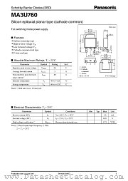 MA3U760 datasheet pdf Panasonic