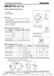 MA3X716 datasheet pdf Panasonic