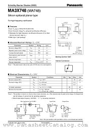 MA748 datasheet pdf Panasonic