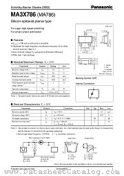 MA786 datasheet pdf Panasonic