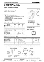 MA3X787 datasheet pdf Panasonic