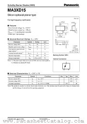MA3XD15 datasheet pdf Panasonic
