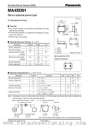 MA4SD01 datasheet pdf Panasonic