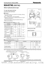 MA746 datasheet pdf Panasonic