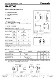 MA4ZD03 datasheet pdf Panasonic
