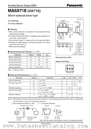 MA6X718 datasheet pdf Panasonic