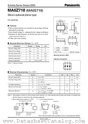 MA6Z718 datasheet pdf Panasonic