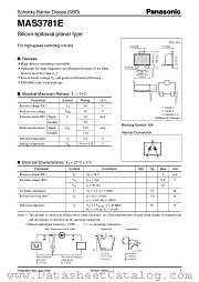 MAS3781E datasheet pdf Panasonic
