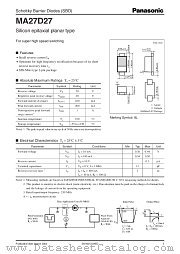 MA27D27 datasheet pdf Panasonic