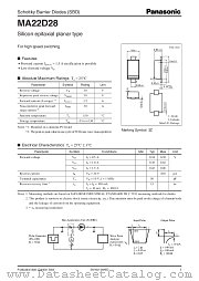 MA22D28 datasheet pdf Panasonic