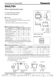 MA6J784 datasheet pdf Panasonic