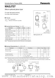 MA2J727 datasheet pdf Panasonic