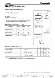 MA3X551 datasheet pdf Panasonic