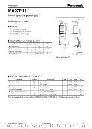 MA27P11 datasheet pdf Panasonic