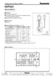 MIP504 datasheet pdf Panasonic