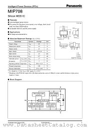 MIP708 datasheet pdf Panasonic