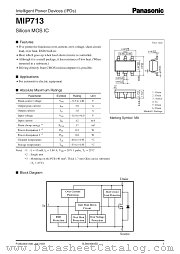 MIP713 datasheet pdf Panasonic