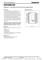 MW39962AE datasheet pdf Panasonic