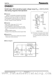 DN6851 datasheet pdf Panasonic